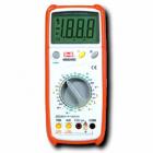 防表筆誤插裝置;數(shù)據(jù)保持,顯 示 器：最大顯示數(shù)1999，字高28mm,直流電壓;交流電壓;直流電流;交流電流;電阻;電容,帶蜂鳴器通斷測(cè)試;二極管測(cè)試;晶體管hFE測(cè)試. 
