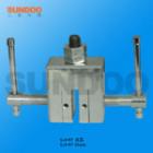 SJJ-13實(shí)驗(yàn)夾具 ,適用范圍：木塊、玻璃、皮革、紙張等片狀，塊狀物材料推拉力，破壞力測(cè)試。 最大負(fù)荷：5000N