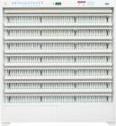 單面336點/臺 雙面672點/臺自動檢測柜,充放電恒流范圍:1--250mA,1--50mA 恒流誤差：≤±0.3mA；50--250mA 恒流誤差：≤±1mA；恒壓范圍:2.5V～4.5V,恒壓誤差≤±(0.3％HY),電壓采樣范圍:2.5V～5V,電壓采樣誤差≤±(0.2％RD＋0.1％FS),最小終止電流：1--5mA定時誤差＜1‰,巡檢周期: ≤10秒