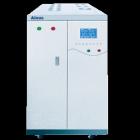 AN97020TSH  單相輸出程控變頻電源 輸出電壓低檔1～150V，高檔1～300V，效率高于85％。輸出容量：20KVA；電路方式：大屏幕液晶（320*240）顯示，IGBT/PWM脈沖寬度調(diào)節(jié)方式；工作方式：普通方式/步階方式（編程）/漸變方式（編程）
