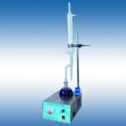 SYA-260石油產(chǎn)品水分試驗器,測定石油產(chǎn)品中的水含量，用百分數(shù)表示。電爐加熱功率：350W.蒸餾燒瓶：500ml.直管式冷凝管。
