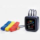 ETCR1000A 非接觸型檢相器采用鉗形非接觸測量，不用撥開電線，無需接觸高壓裸露火線，直接將三個超感應(yīng)高絕緣鉗夾分別夾住三相火線的絕緣外皮即可檢測，還有活線檢查、簡易檢電、火線識別、缺相判斷、斷線位置查找、能檢測直流線路的斷點(diǎn)、線路檢修等功能