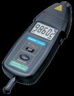 測試范圍：光電轉(zhuǎn)速方式：2.5~99,999RPM
接觸轉(zhuǎn)速方式：0.5~19,999RPM
接觸線速方式：0.05~1,999.9m/min
分辨率：
光電轉(zhuǎn)速：0.01RPM(2.5~999.99RPM) 　　　　　0.1RPM(1,000~9,999.9RPM) 
　　　　　1RPM(10,000RPM以上)
接觸轉(zhuǎn)速：0.01RPM(0.5~999.99RPM) 
　　　　　0.1RPM(1,000~9,999.9RPM) 
　　　　　1RPM(10,000RPM以上)
接觸線速：0.01m/min(0.05~99.99m/min)
　　　　　0.1m/min(100m/min以上)
準(zhǔn)確度：± (0.05%+1個字) 
采樣時間：0.5秒(120RPM以上) 
量程選擇：自動切換
電源：3x1.5V AAA電池
工作電流：最大45mA